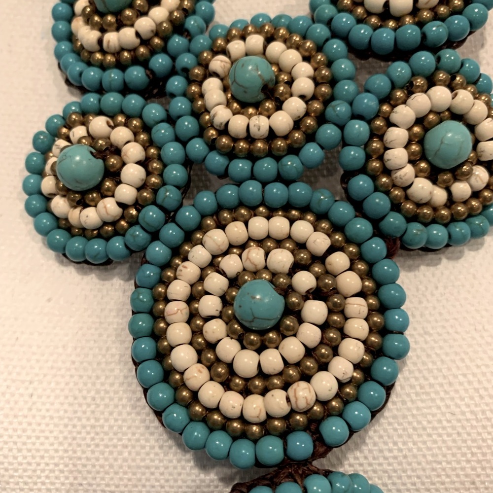 Beaded southwestern style necklace.
